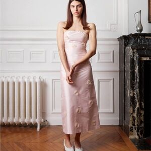 Chic Strapless Blush Dress